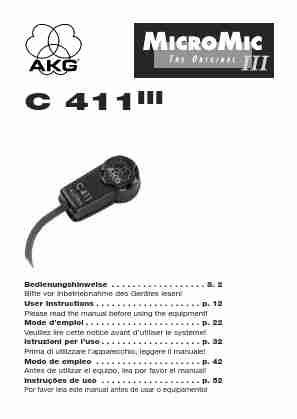 AKG Acoustics Microphone C 411-page_pdf